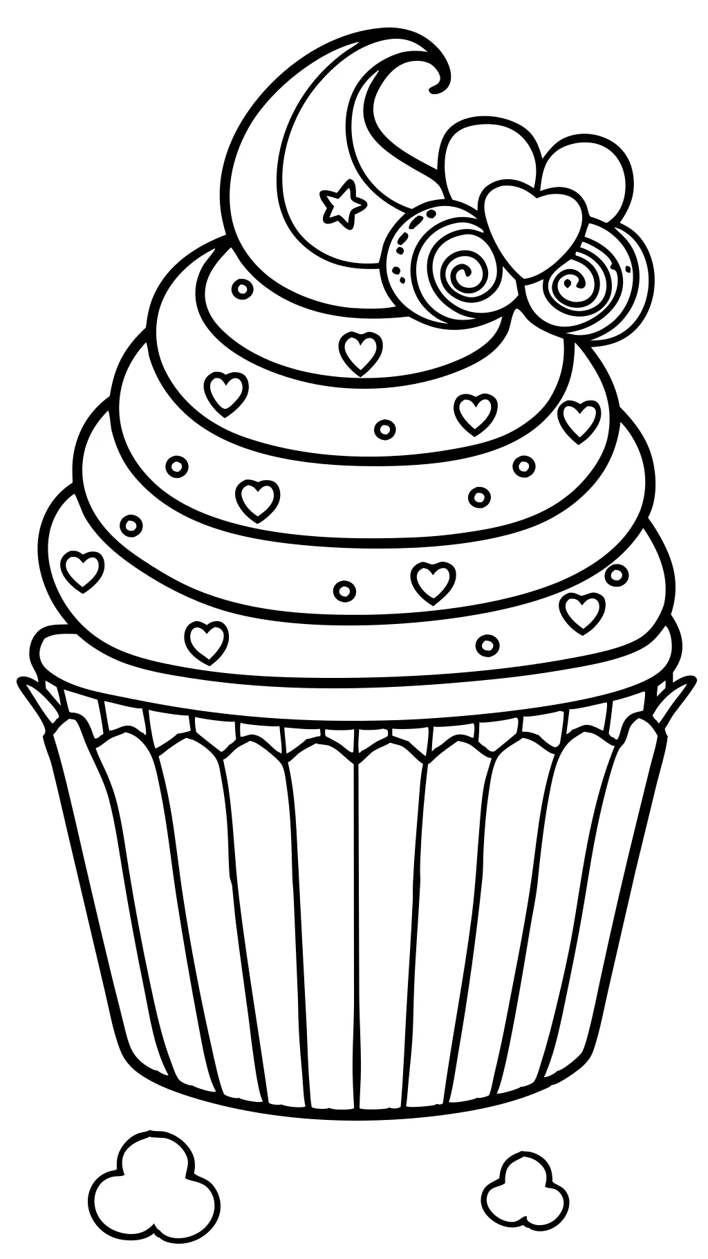 cupcake coloring pages printable